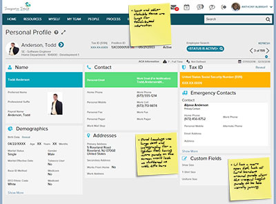 ADP Workforce dashboard notes